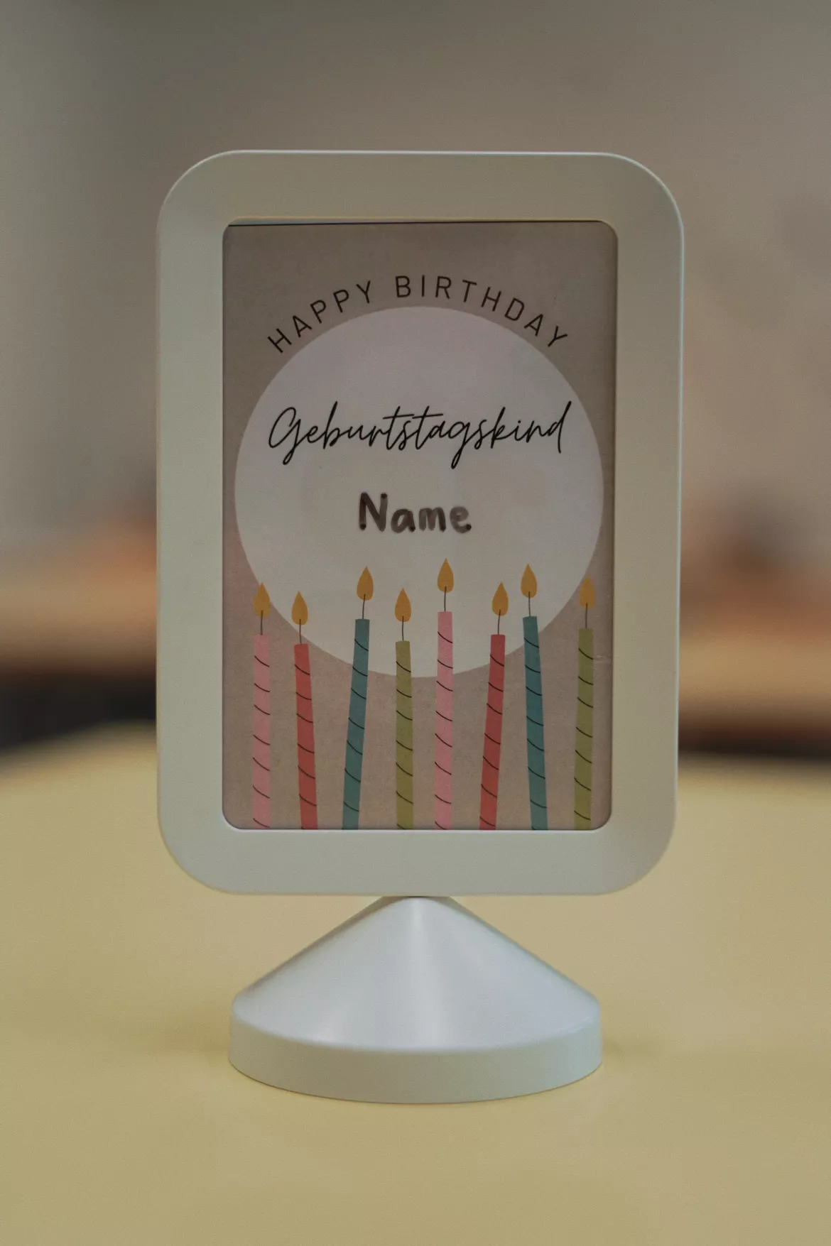Bild in der Beschreibung des Unterrichtsmaterials Geburtstag - Aufsteller/Schild von spielendlernen_CH #1