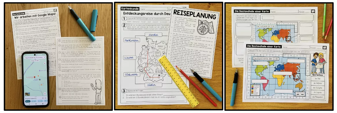 Bild in der Beschreibung des Unterrichtsmaterials KARTENKUNDE - Materialpaket von Unterrichtmitspass #4