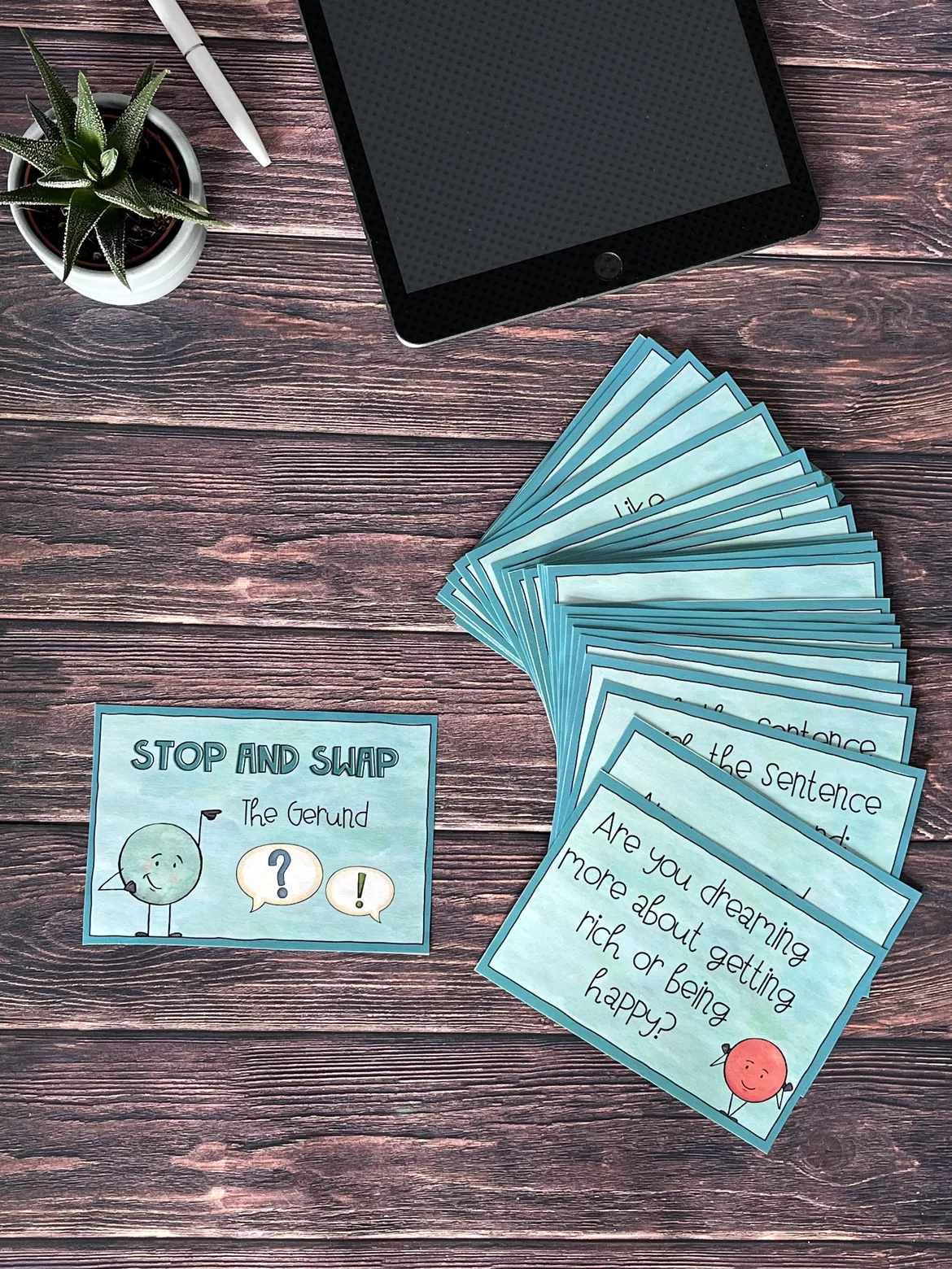 Bild in der Beschreibung des Unterrichtsmaterials The Gerund - Stop and Swap von ezpz.lemon.sqz #1