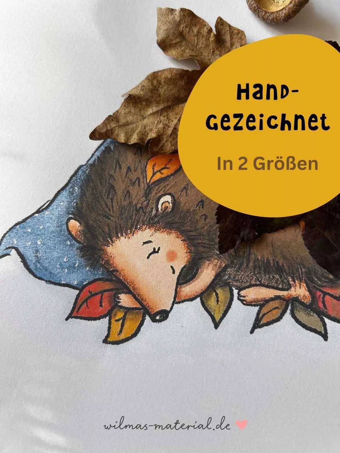Bild in der Beschreibung des Unterrichtsmaterials Igel Winterschlaf Geschichte + Basteln von Susanne Bohne von Wilma Wochenwurm #1