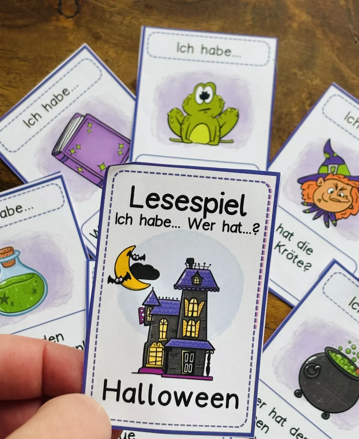 Bild in der Beschreibung des Unterrichtsmaterials Halloween Lesespiel – Ich habe, wer hat? Klasse 2, Klasse 3, DaZ von LernTagebuch #1