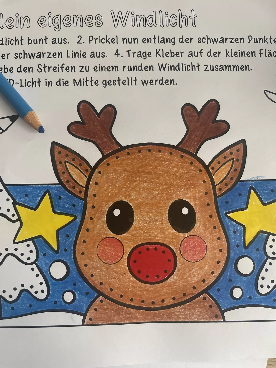 Bild in der Beschreibung des Unterrichtsmaterials Windlichter zum Malen & Prickeln und Basteln - Kunst im Winter von Katy‘s Kunstraum #1
