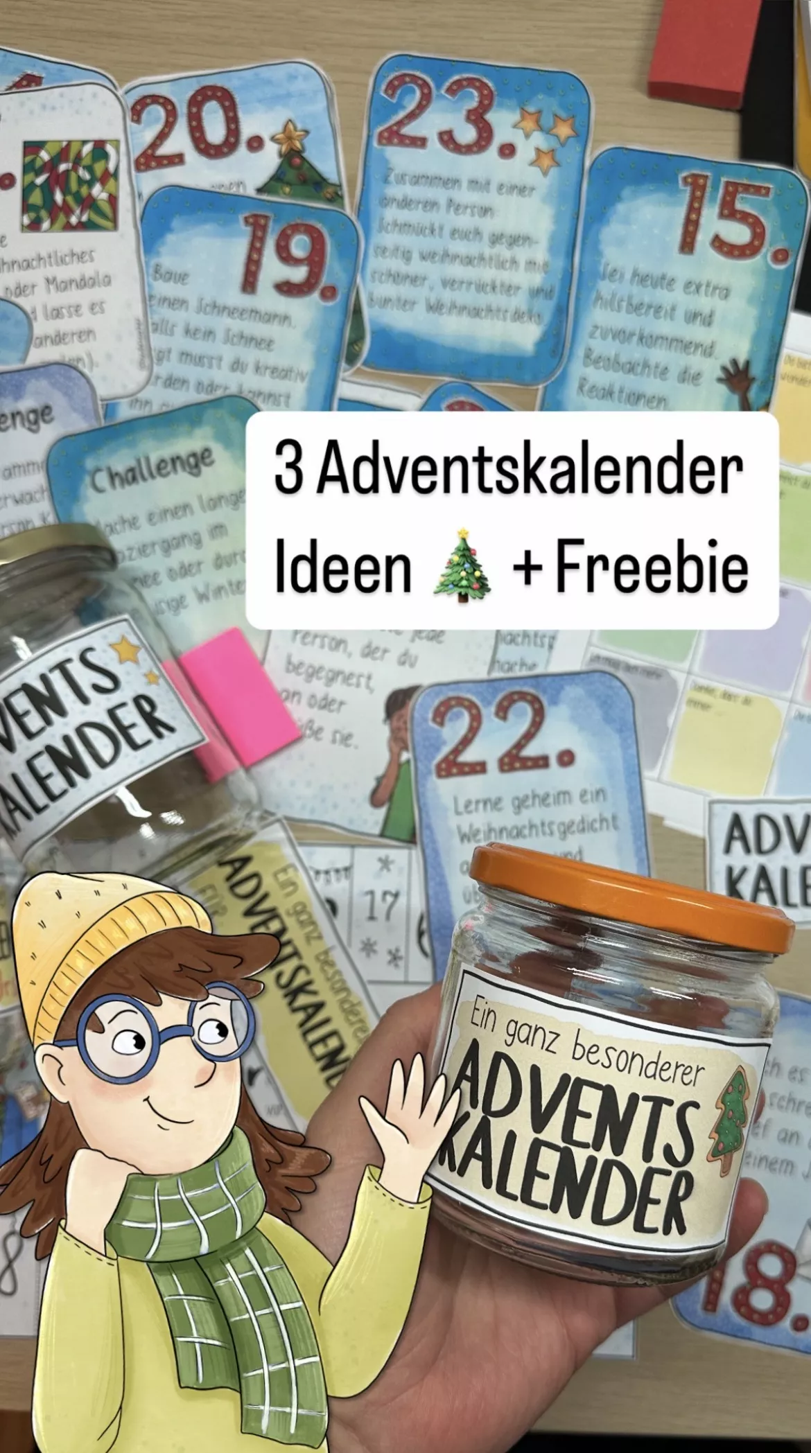 Bild in der Beschreibung des Unterrichtsmaterials DIY Adventskalender Sammlung - wachsendes Materialpaket / Advent von Doodleteacher #3