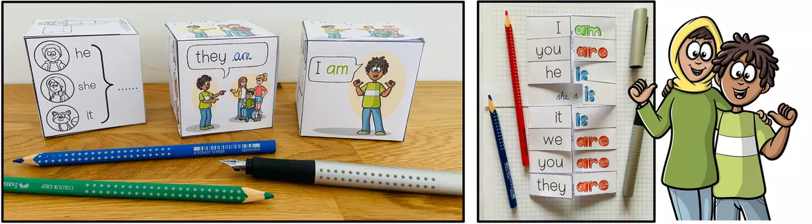 Bild in der Beschreibung des Unterrichtsmaterials Forms of TO BE - English Bundle von MyTeachingFactory #1