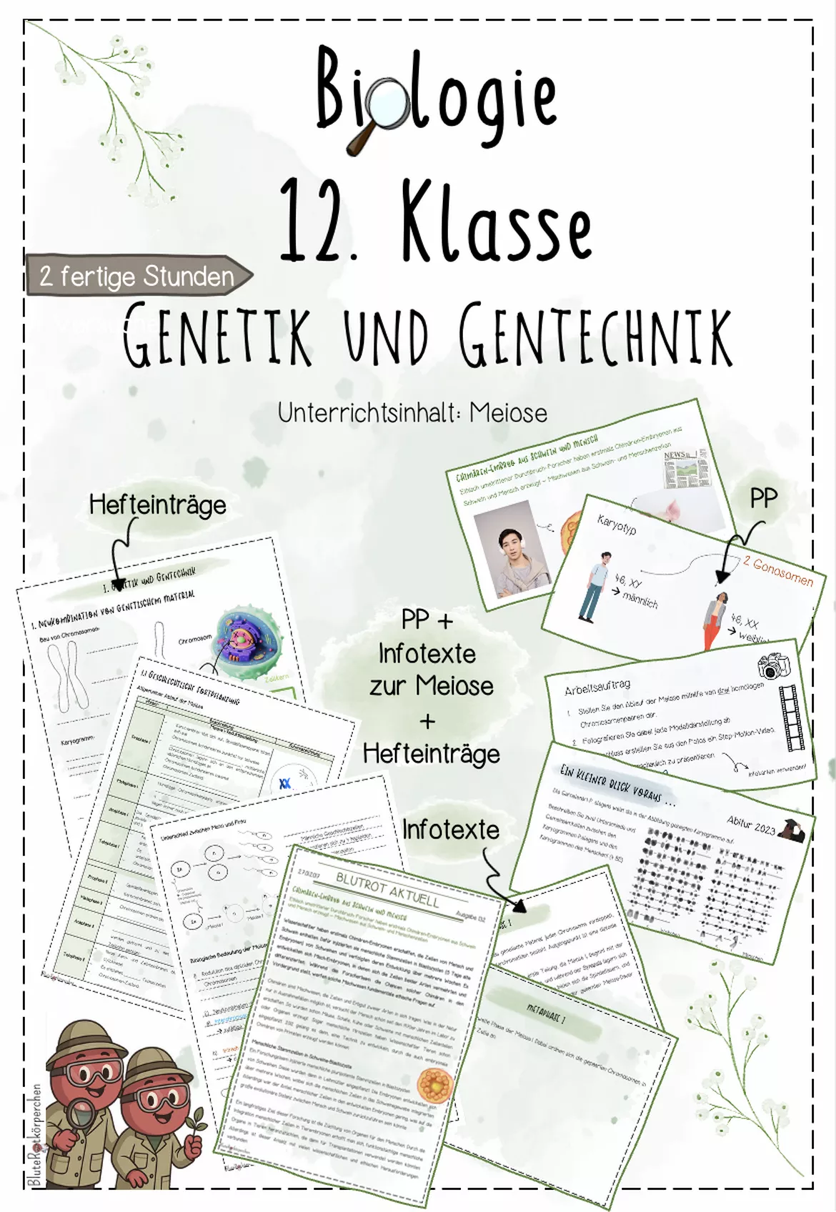 Bild in der Beschreibung des Unterrichtsmaterials Genetik: Mendelsche Regeln | Biologie 12 | 3 fertige Unterrichtsstunden | sofort einsetzbar von BluteRotkörperchen #3