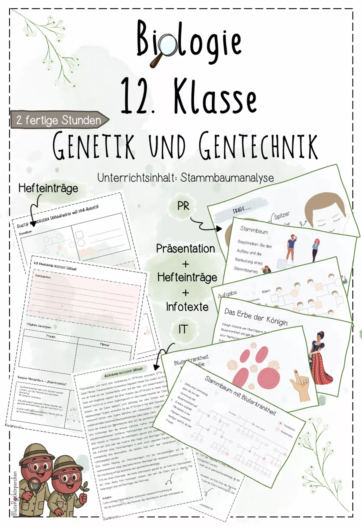 Bild in der Beschreibung des Unterrichtsmaterials Genetik: Mendelsche Regeln | Biologie 12 | 3 fertige Unterrichtsstunden | sofort einsetzbar von BluteRotkörperchen #6