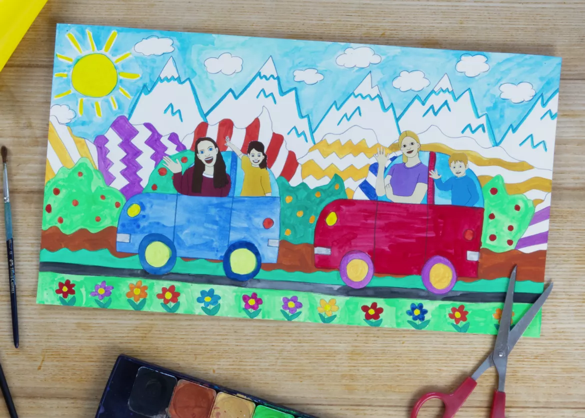 Bild in der Beschreibung des Unterrichtsmaterials Kunst James Rizzi, 3 Projekte für die Grundschule, Materialpaket von Pinselpauker #2