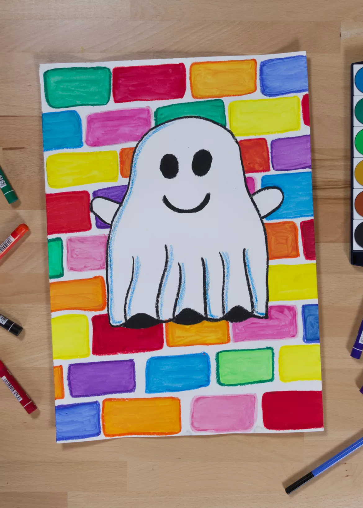 Bild in der Beschreibung des Unterrichtsmaterials Kunst Halloween, Klasse 1, Klasse 2, Grundschule, Materialpaket von Pinselpauker #4