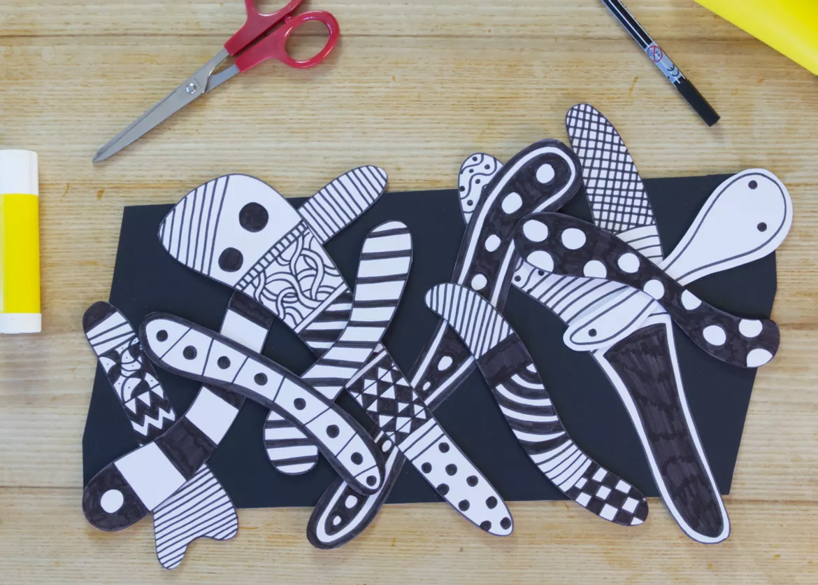 Bild in der Beschreibung des Unterrichtsmaterials Abstrakte Kunst, 5 Ideen für den Unterricht in der Grundschule, Materialpaket von Pinselpauker #2