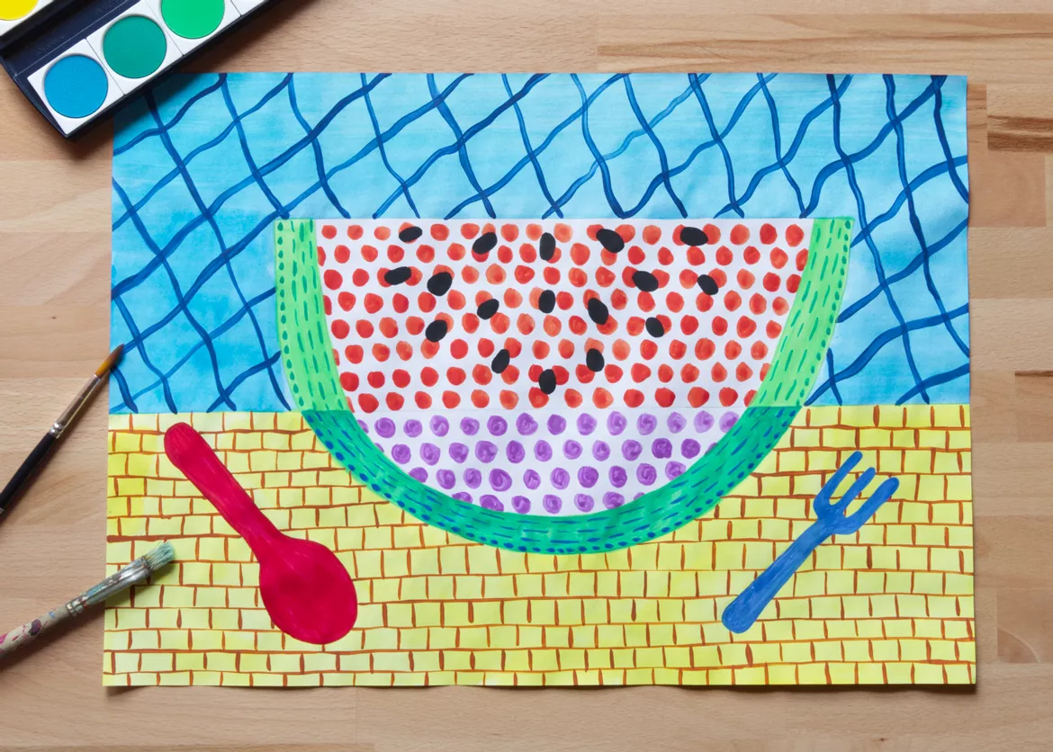 Bild in der Beschreibung des Unterrichtsmaterials Kunst Pop-Art, 3 Projekte für die Grundschule, Materialpaket, Kunstunterricht von Pinselpauker #3