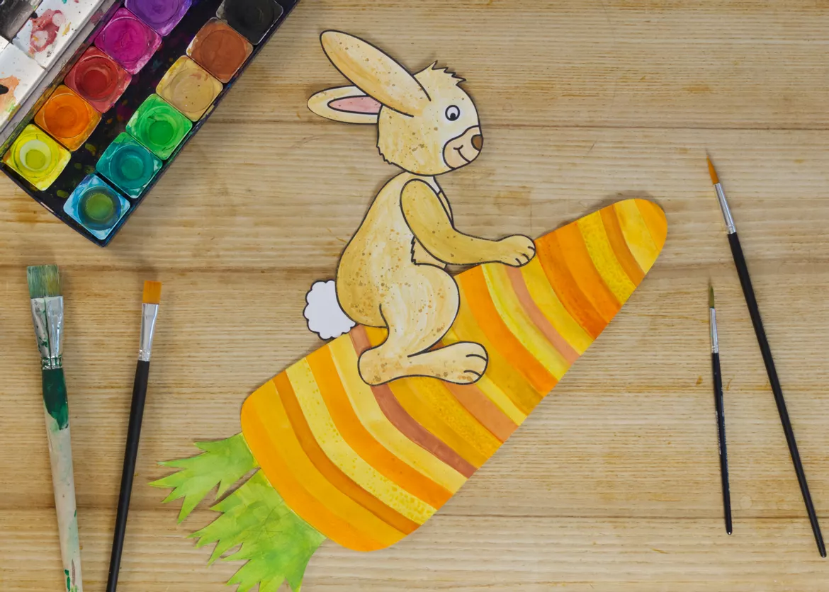 Bild in der Beschreibung des Unterrichtsmaterials Kunst Ostern für die 1. und 2. Klasse, Grundschule, Materialpaket von Pinselpauker #2