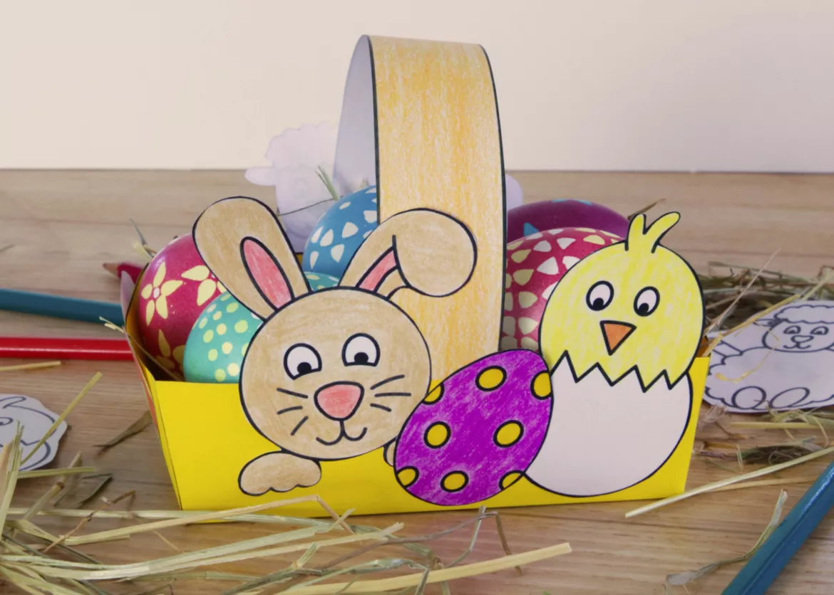 Bild in der Beschreibung des Unterrichtsmaterials Kunst Ostern für die 1. und 2. Klasse, Grundschule, Materialpaket von Pinselpauker #1