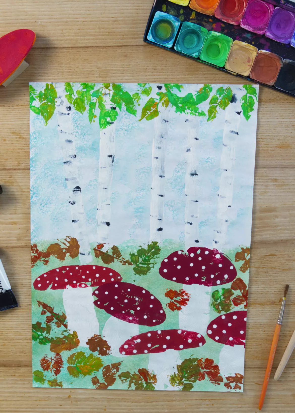 Bild in der Beschreibung des Unterrichtsmaterials Kunst Herbst, für die 3. und 4. Klasse, Grundschule, Materialpaket von Pinselpauker #2