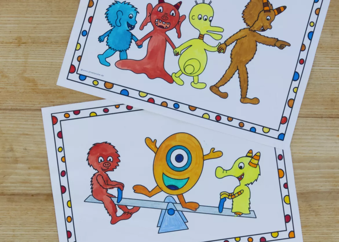 Bild in der Beschreibung des Unterrichtsmaterials Kunst Farbenlehre, 5 Projekte für die Grundschule, Materialpaket von Pinselpauker #2