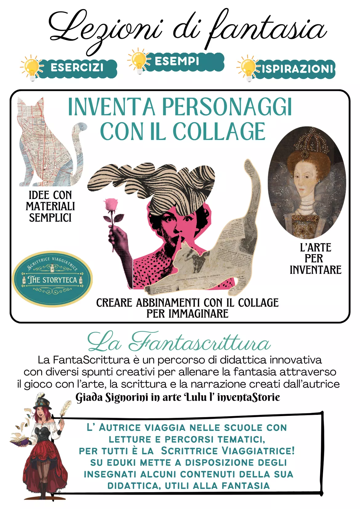 Bild in der Beschreibung des Unterrichtsmaterials LA SCHEDA PERSONAGGIO per inventare storie dai personaggi von Lulu l