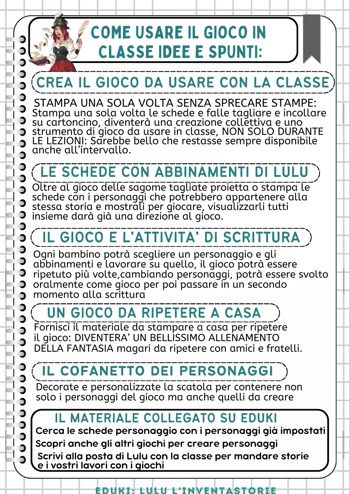 Bild in der Beschreibung des Unterrichtsmaterials PERSONAGGI DA TAGLIARE,SAGOME PER INVENTARE STORIE von Lulu l