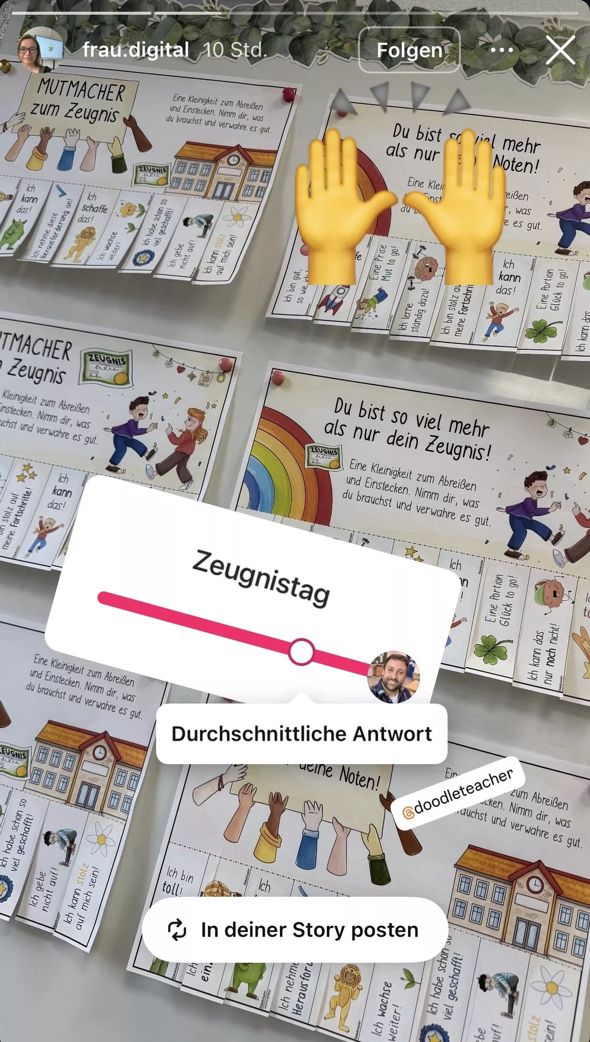 Bild in der Beschreibung des Unterrichtsmaterials Mutmacher TO GO rund ums Zeugnis – Wertschätzung statt nur Noten von Doodleteacher #3