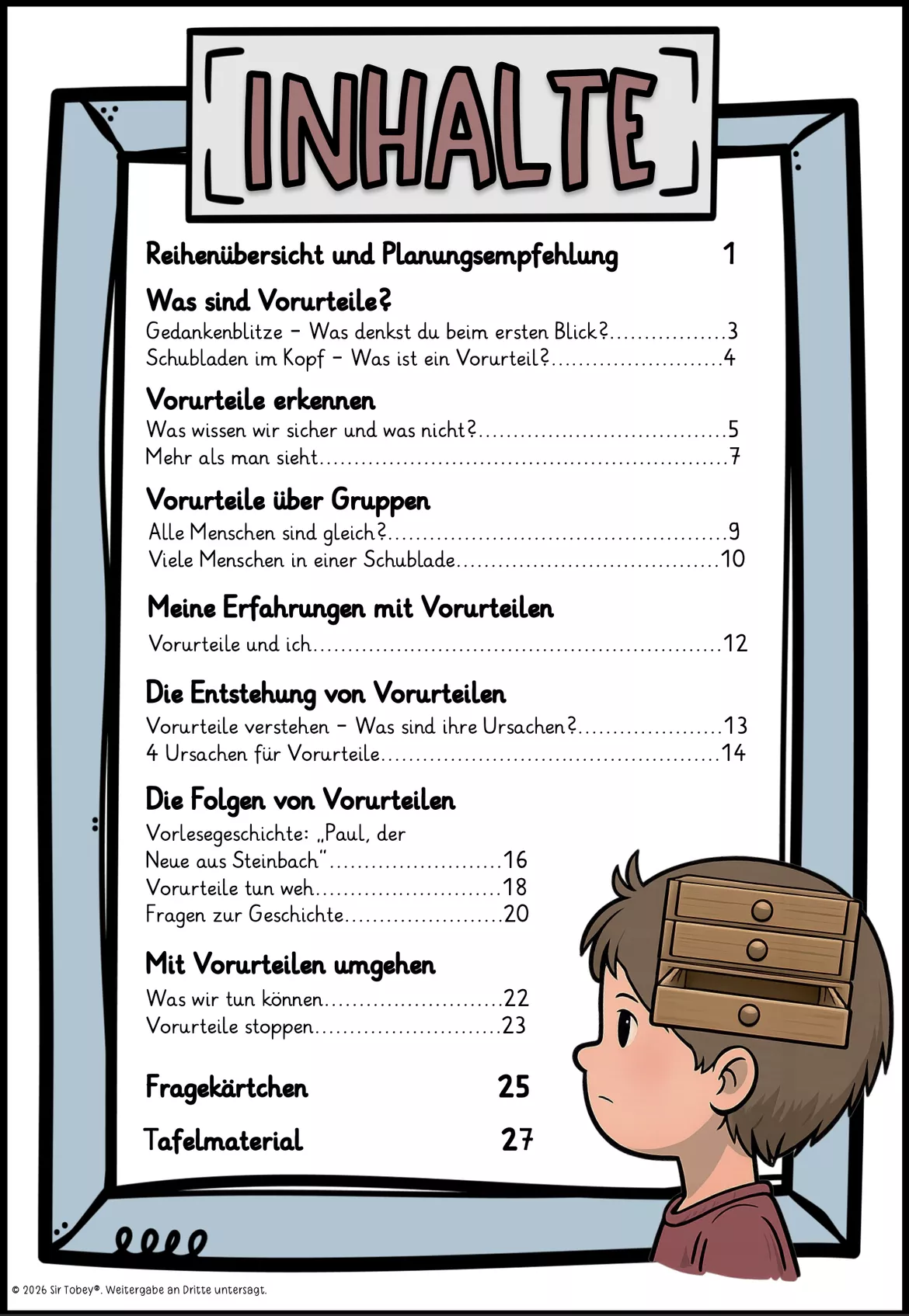 Bild in der Beschreibung des Unterrichtsmaterials Vorurteile | Ethik Unterrichtsreihe | Grundschule | Klasse 3-4 von Sir Tobey - Ethik mit Klasse #1