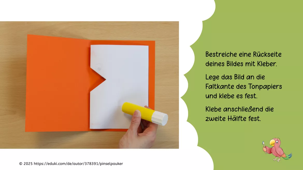 Bild in der Beschreibung des Unterrichtsmaterials Kunst Ostern, Pop-up Osterkarte Küken, Grundschule von Pinselpauker #2