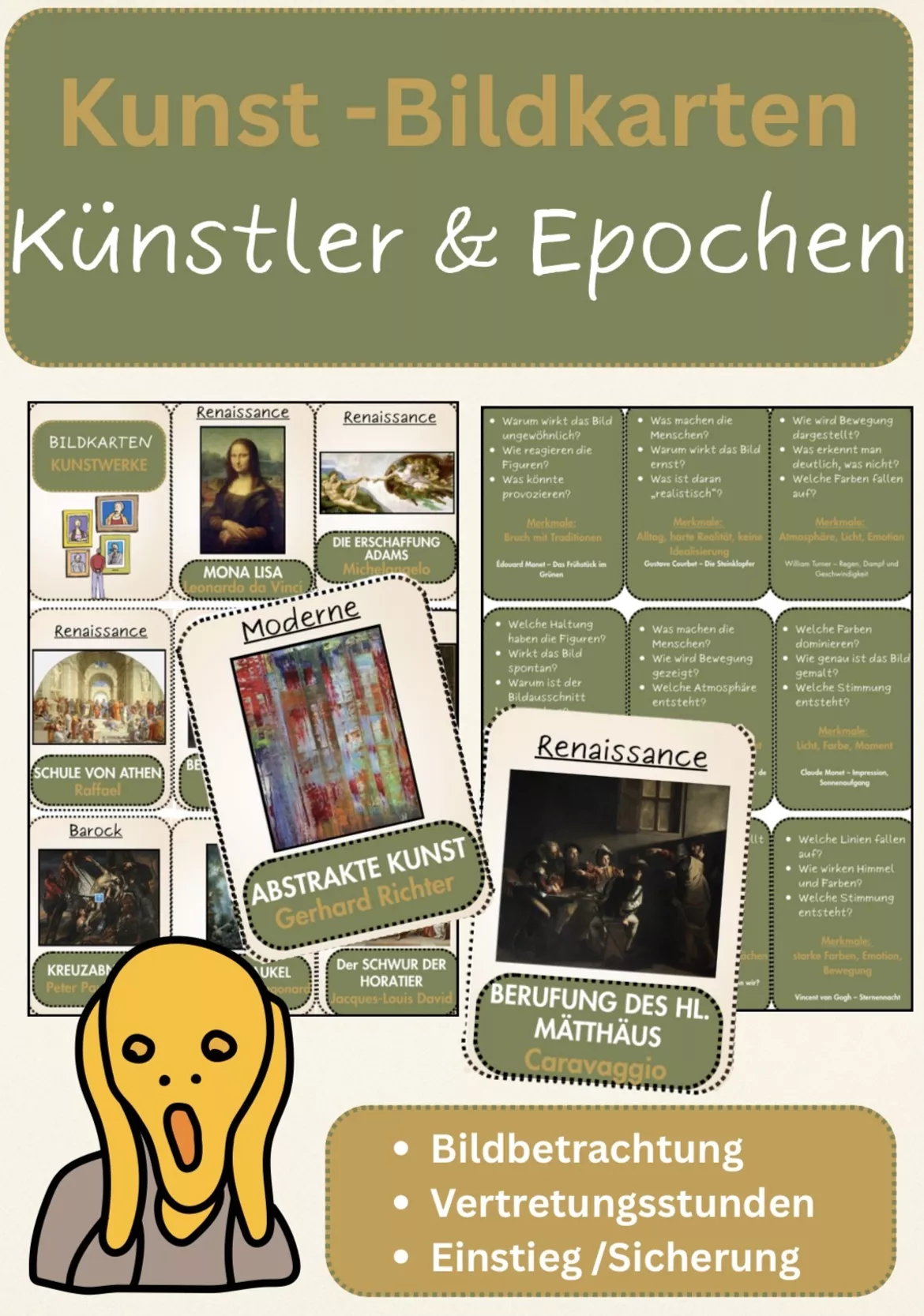 Bild in der Beschreibung des Unterrichtsmaterials Kunstunterricht Barock - Arbeitsblatt & Malvorlage Klasse 7-9 von Farbenflug #1