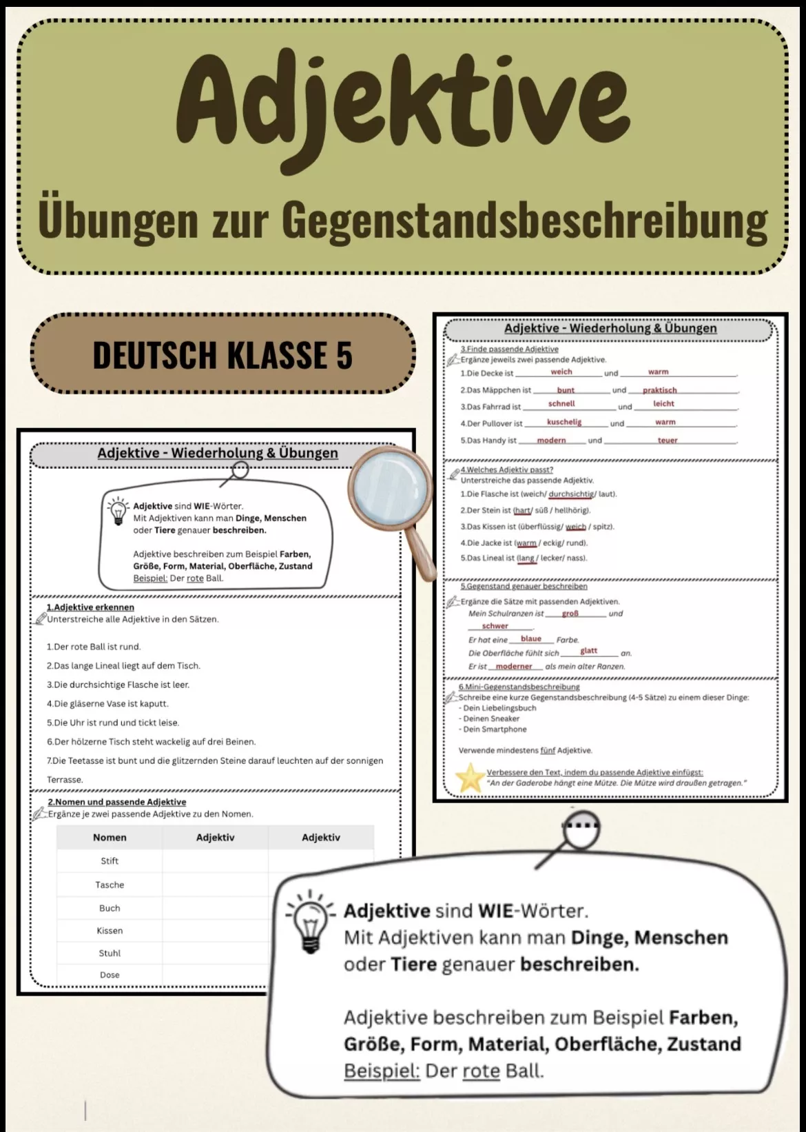 Bild in der Beschreibung des Unterrichtsmaterials Gegenstandsbeschreibung Klasse 5 – Fehler finden & verbessern von Farbenflug #1