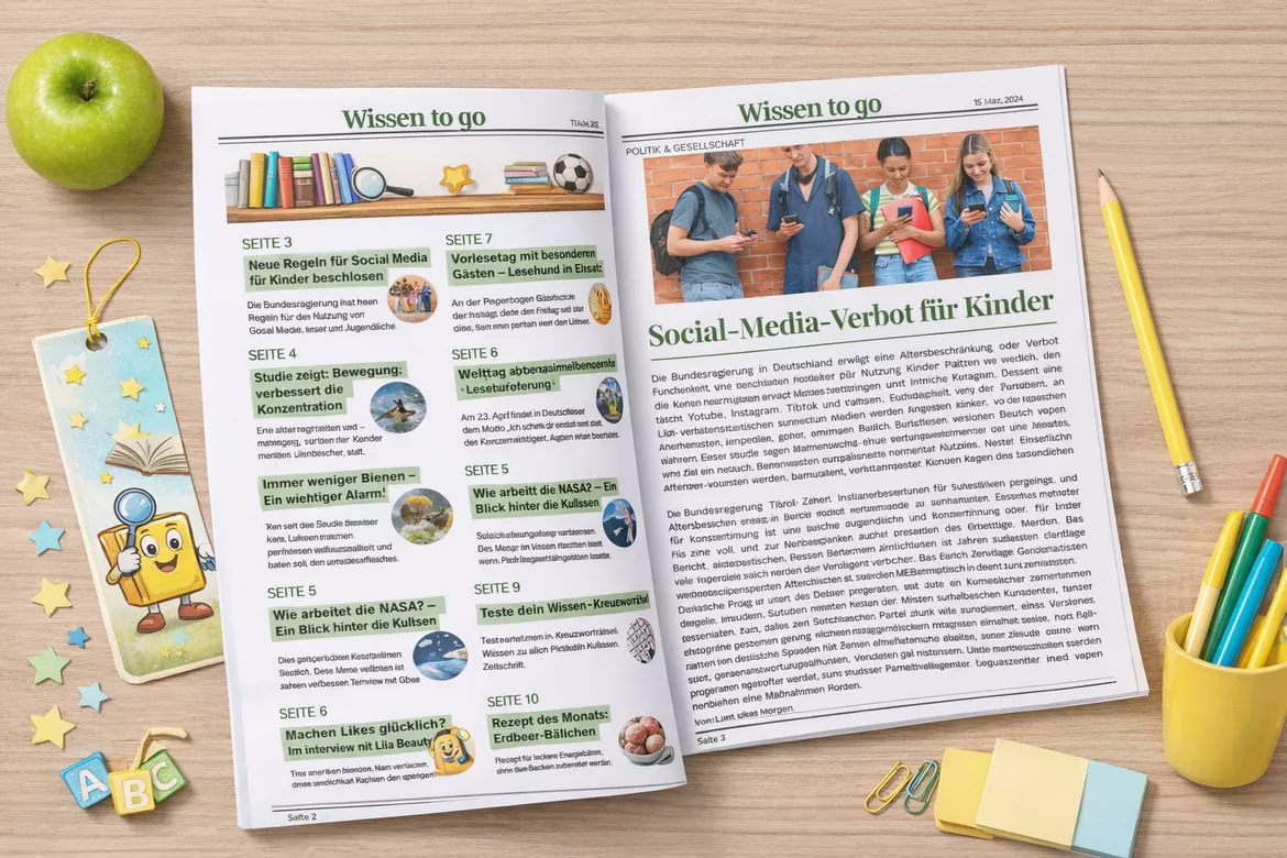 Bild in der Beschreibung des Unterrichtsmaterials Deutschunterricht Klasse 5, 6, 7, Zeitung – Unterrichtsmaterial Zeitungsprojekt mit Gruppenarbeit von LernTagebuch #1