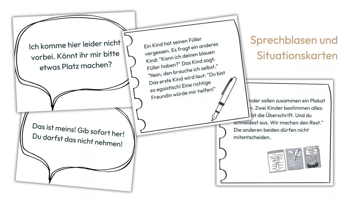 Bild in der Beschreibung des Unterrichtsmaterials Soziales Lernen mit der Giraffen- und Wolfssprache (Klasse 3 und 4) von Lehrerglück #3