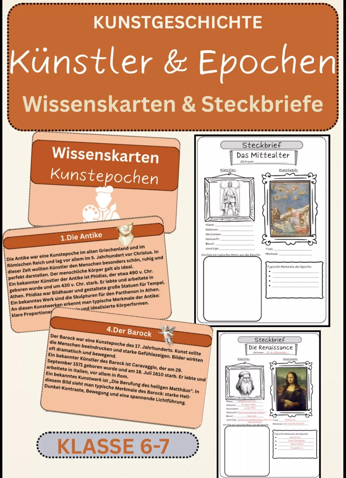 Bild in der Beschreibung des Unterrichtsmaterials Frühlingspaket Kunst: 5 fertige Unterrichtsstunden | Vertretung Klasse 5–7 von Farbenflug #1