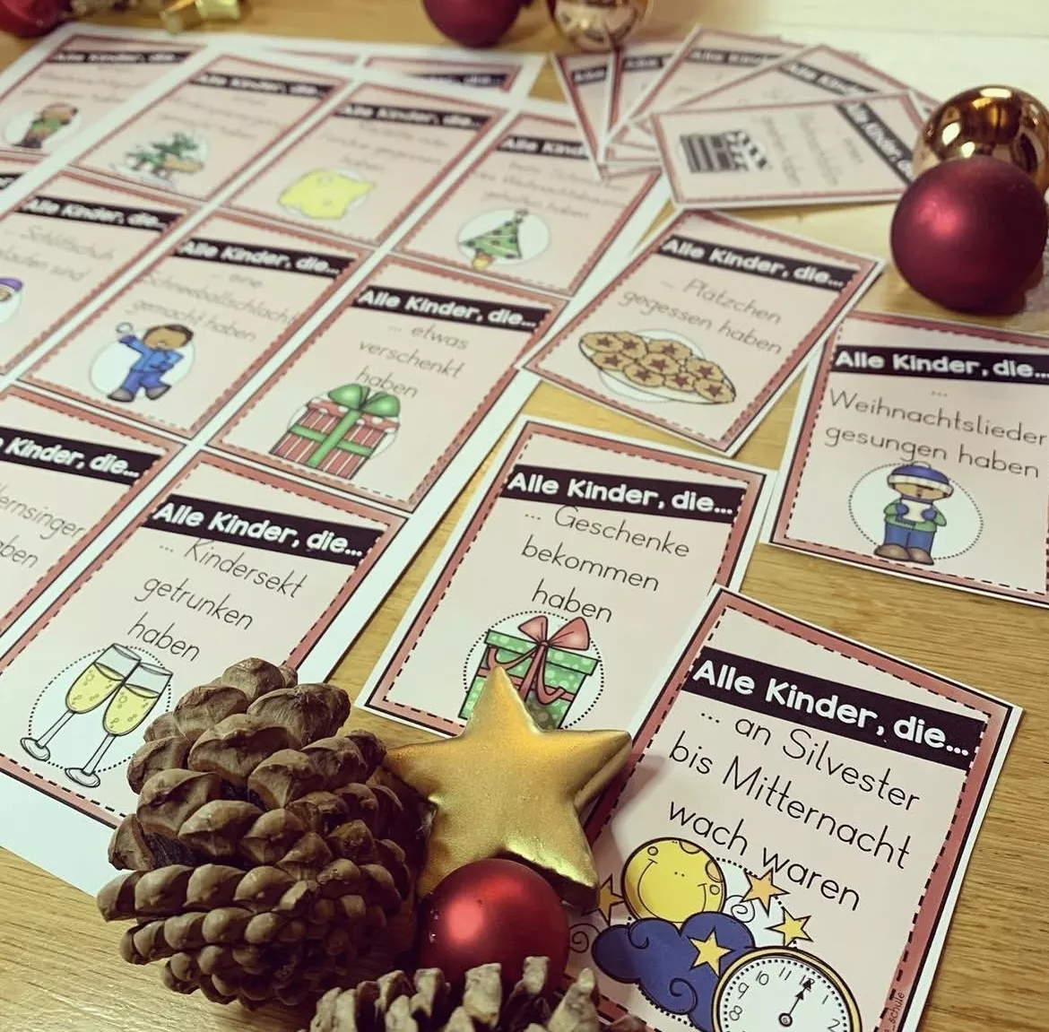 Bild in der Beschreibung des Unterrichtsmaterials Bewegungsspiel - Erzählen von den Weihnachtsferien: Alle Kinder, die... von allerlei_fuer_die_schule #2
