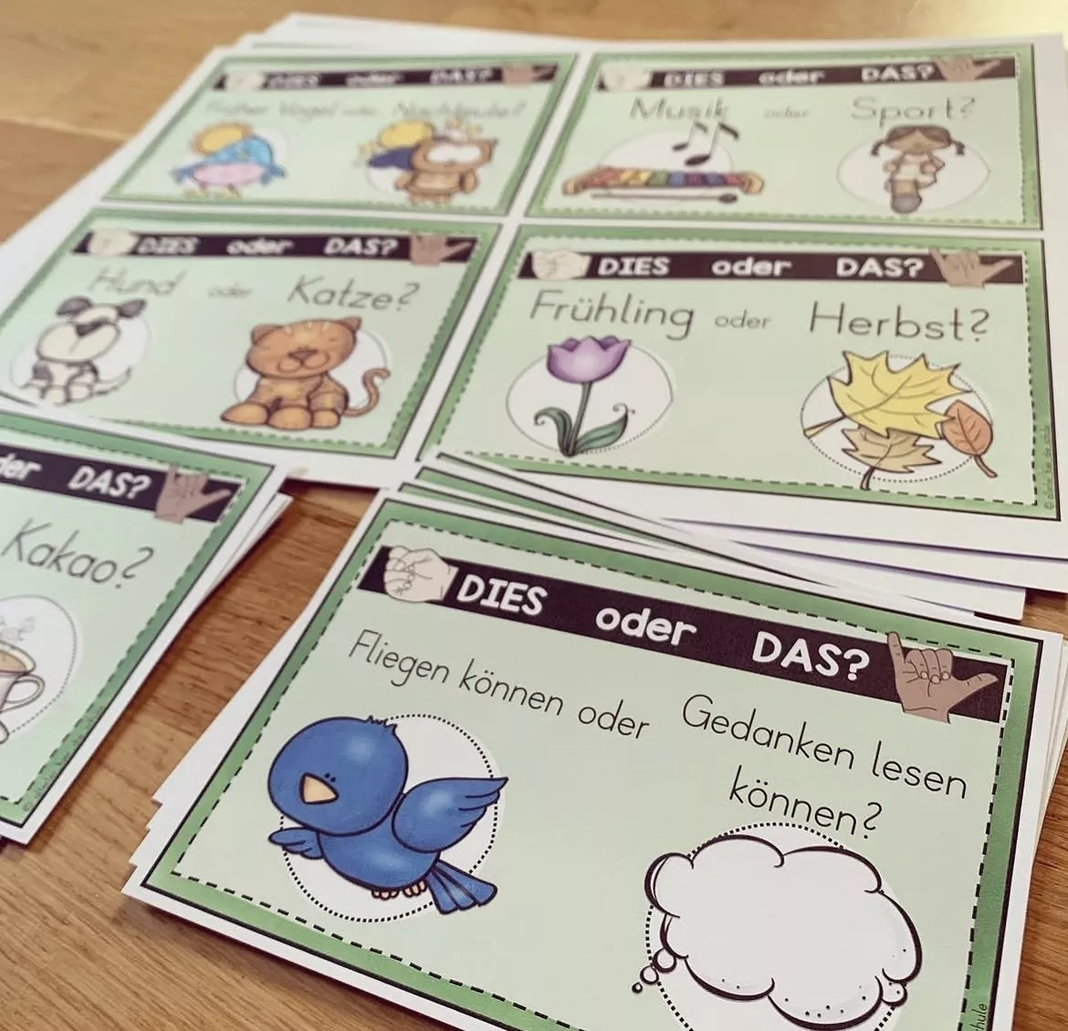 Bild in der Beschreibung des Unterrichtsmaterials Dies oder das - Kennenlernspiel - Entscheidungsspiel (Entweder - oder) von allerlei_fuer_die_schule #2