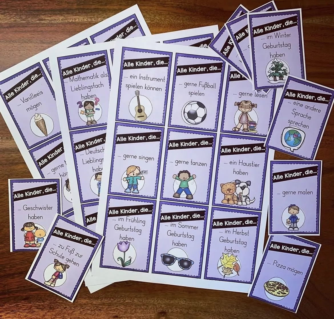 Bild in der Beschreibung des Unterrichtsmaterials Bewegungsspiel zum Kennenlernen - Alle Kinder, die… von allerlei_fuer_die_schule #1