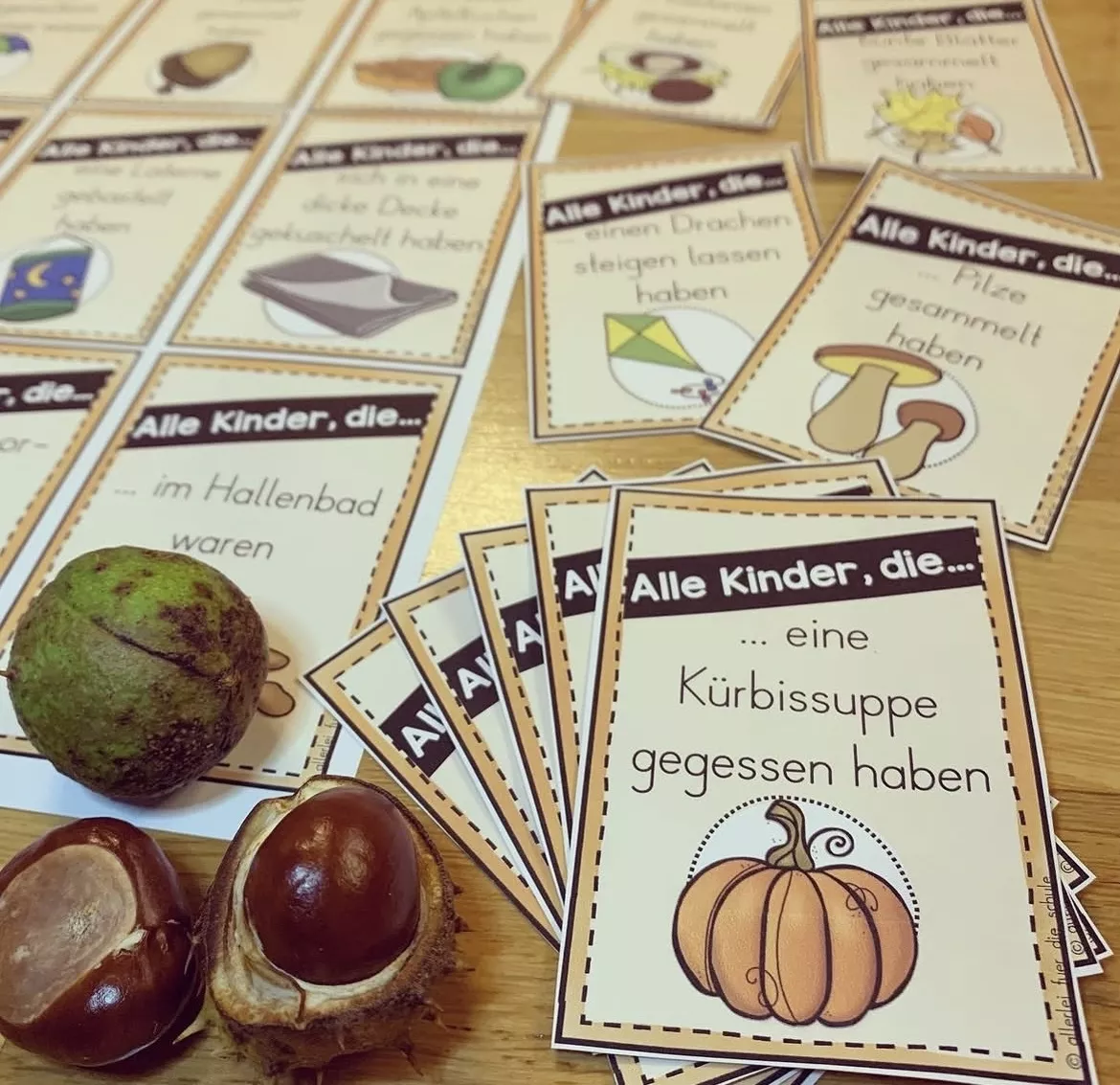 Bild in der Beschreibung des Unterrichtsmaterials Bewegungsspiel - Erzählen von den Herbstferien: Alle Kinder, die... von allerlei_fuer_die_schule #2