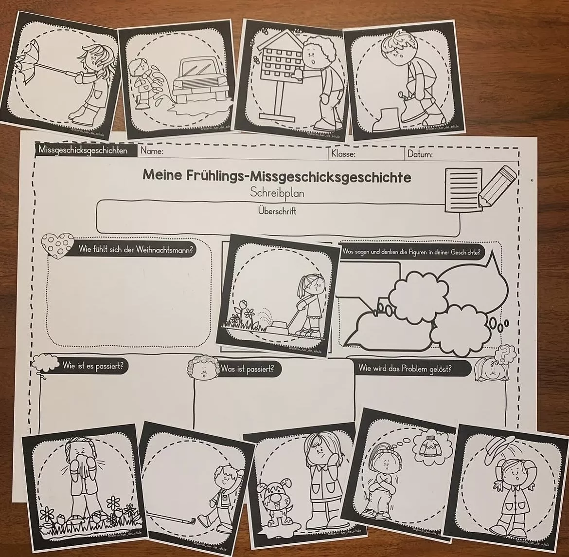 Bild in der Beschreibung des Unterrichtsmaterials Missgeschicksgeschichten Frühling - Schreibanlass von allerlei_fuer_die_schule #1