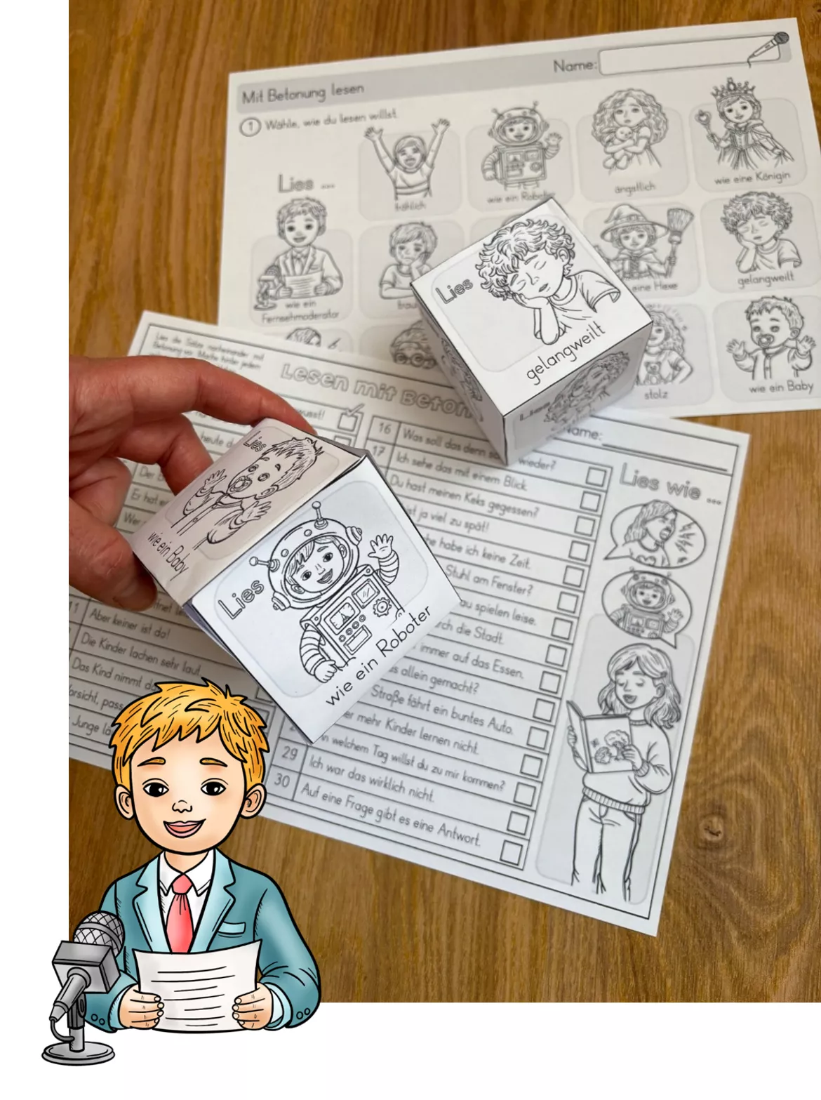 Bild in der Beschreibung des Unterrichtsmaterials Lesetraining - Lesen mit Betonung - Expressives Lesen von Odd Bird & Company #3
