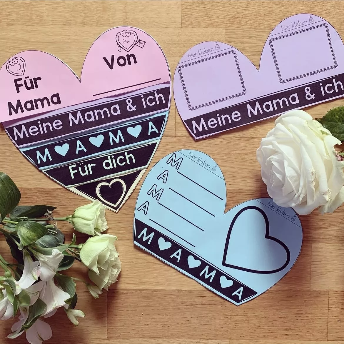 Bild in der Beschreibung des Unterrichtsmaterials Muttertag - Flipbook in Herzform mit kreativen Aufgaben von allerlei_fuer_die_schule #1