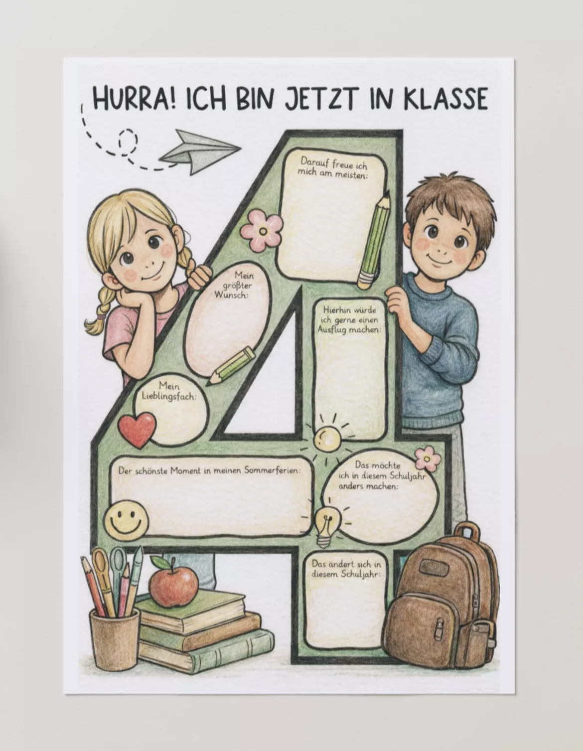 Bild in der Beschreibung des Unterrichtsmaterials Schulstart Klasse 4 von Sir Tobey - Ethik mit Klasse und alles zum Schulstart #1