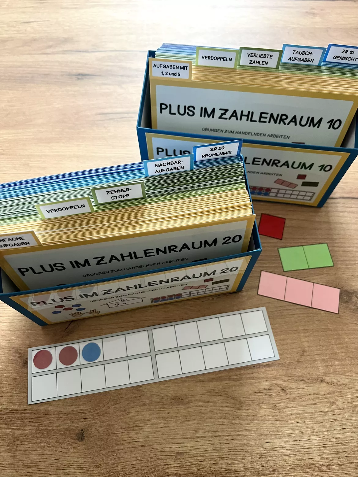 Bild in der Beschreibung des Unterrichtsmaterials Materialpaket - Kartei Plus im ZR 10 und 20 von Tafelzauber #1