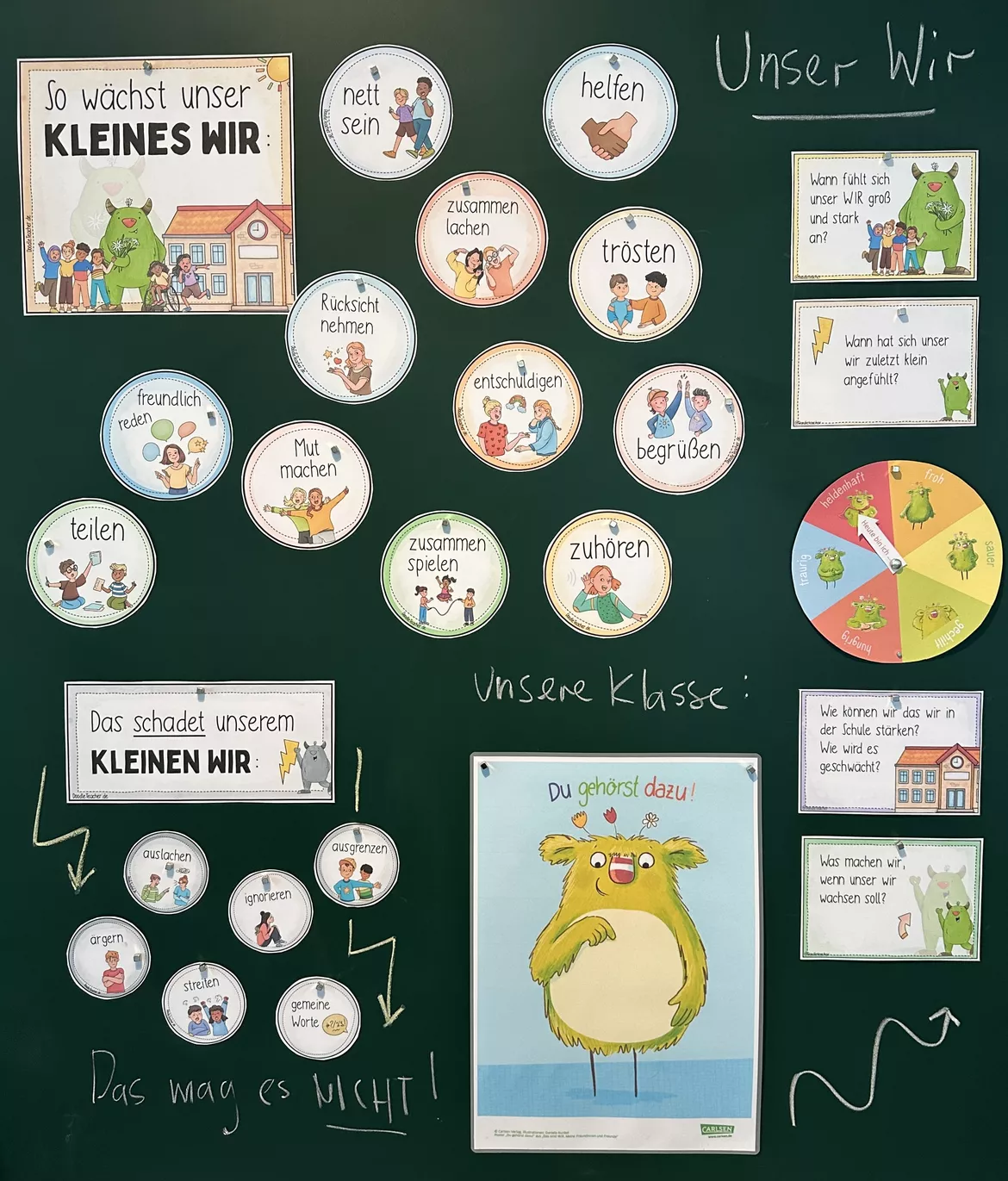 Bild in der Beschreibung des Unterrichtsmaterials Soziales Miteinander / Schuljahresbeginn - So wächst unser WIR / Klassenregeln & das kleine Wir / Klassenlehrer von Doodleteacher #1