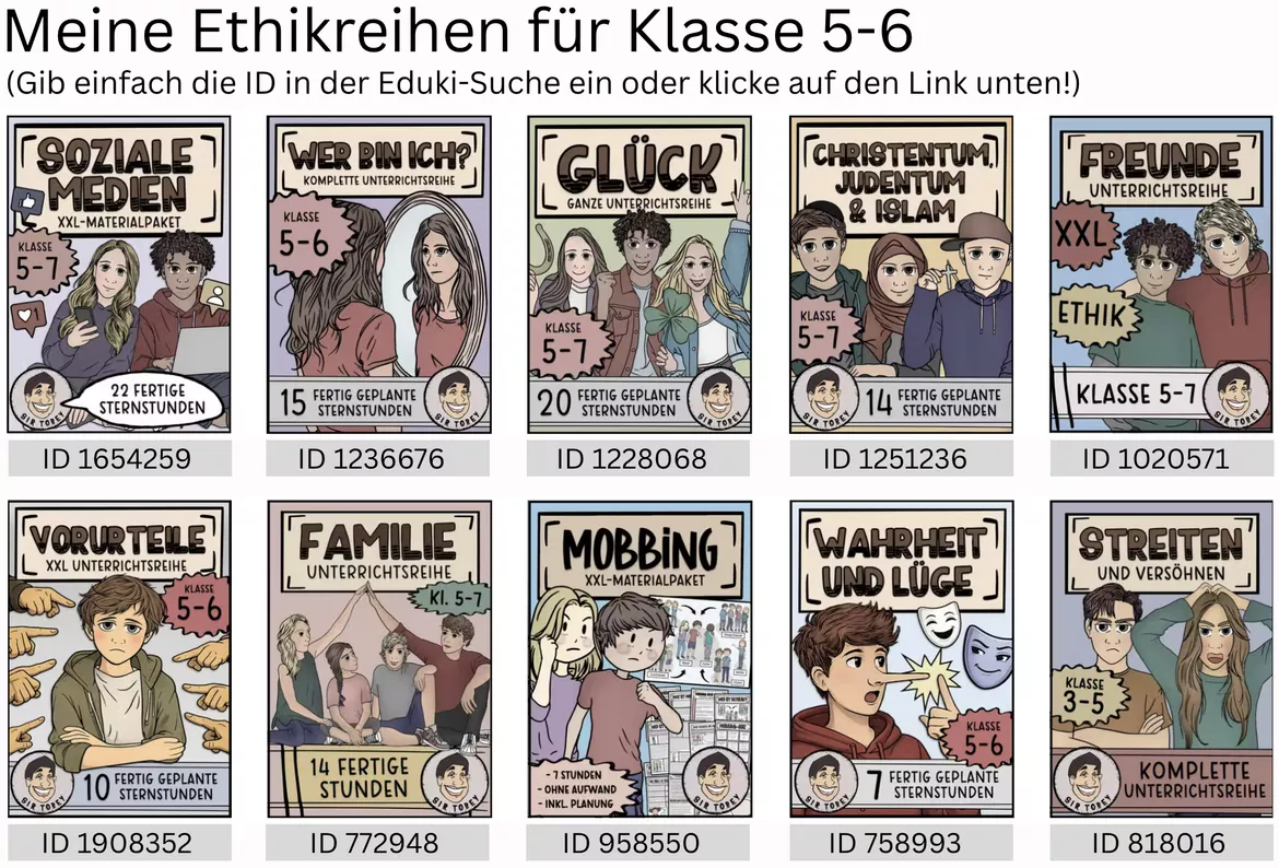 Bild in der Beschreibung des Unterrichtsmaterials Armut Ethik Klasse 7 von Sir Tobey - Ethik mit Klasse und alles zum Schulstart #2