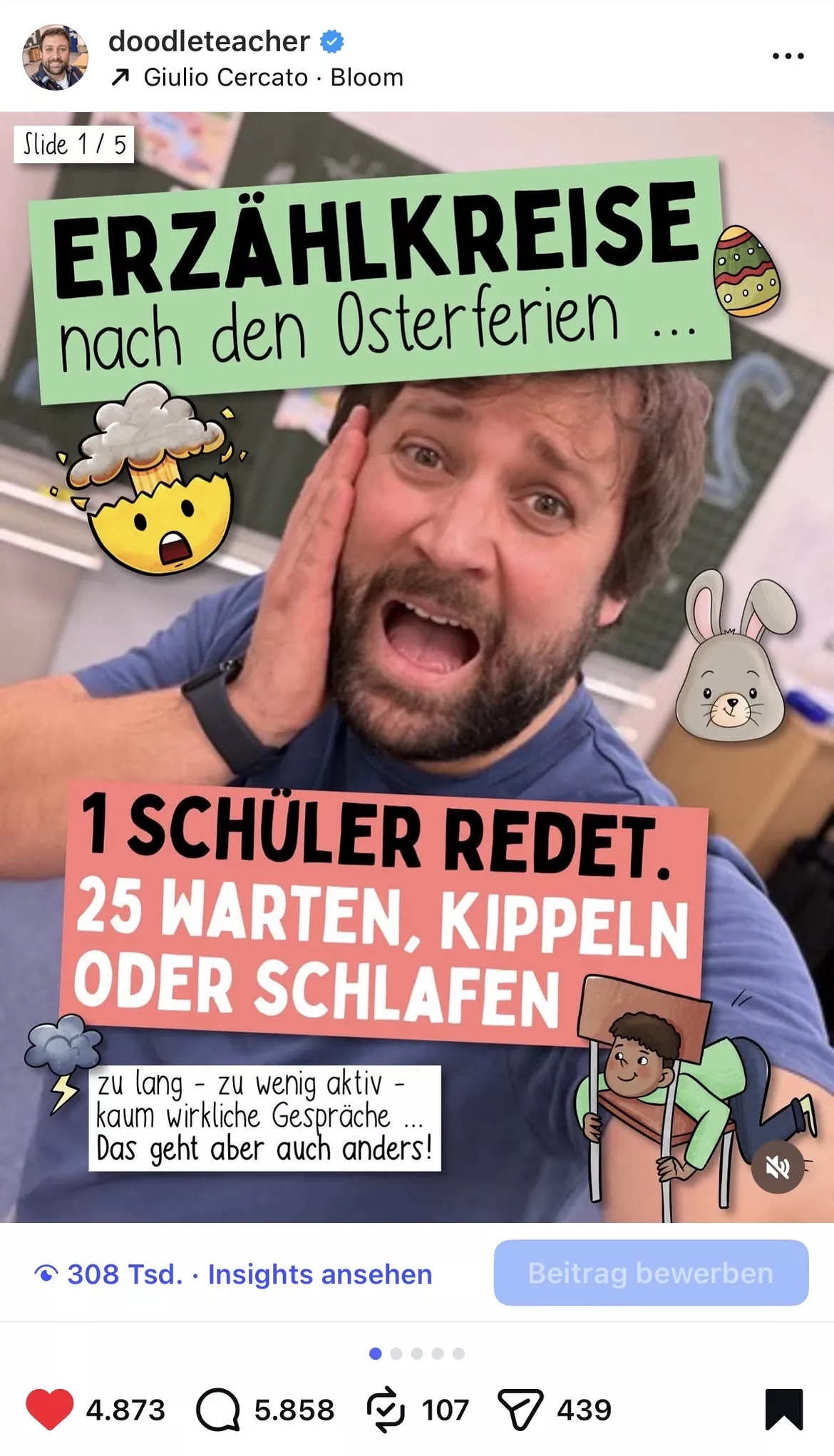 Bild in der Beschreibung des Unterrichtsmaterials Osterferien - PAKET 🐰🏫 9 Alternativen zum Erzählkreis / Ostern / Osterzeit von Doodleteacher #3