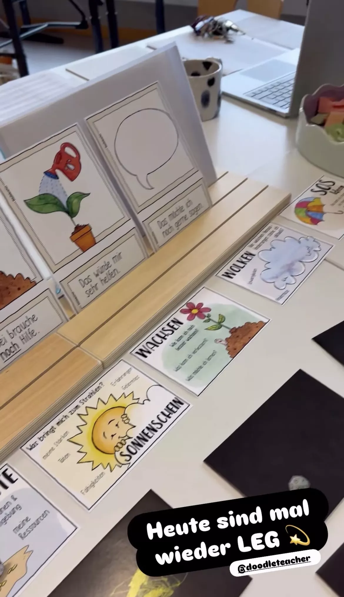 Bild in der Beschreibung des Unterrichtsmaterials Impulskarten Lerngespräche / LEG / Perspektivgespräche Lernen / Wachstumsdenken von Doodleteacher #2