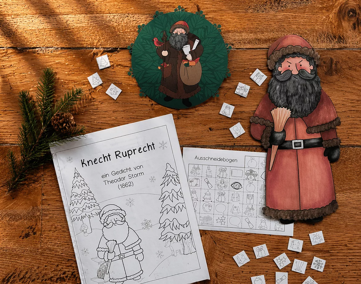 Bild in der Beschreibung des Unterrichtsmaterials Gedicht erarbeiten: Knecht Ruprecht (Advent und Weihnachten Grundschule Deutsch, Klasse 4) von Fraulein_Lehrerin #1