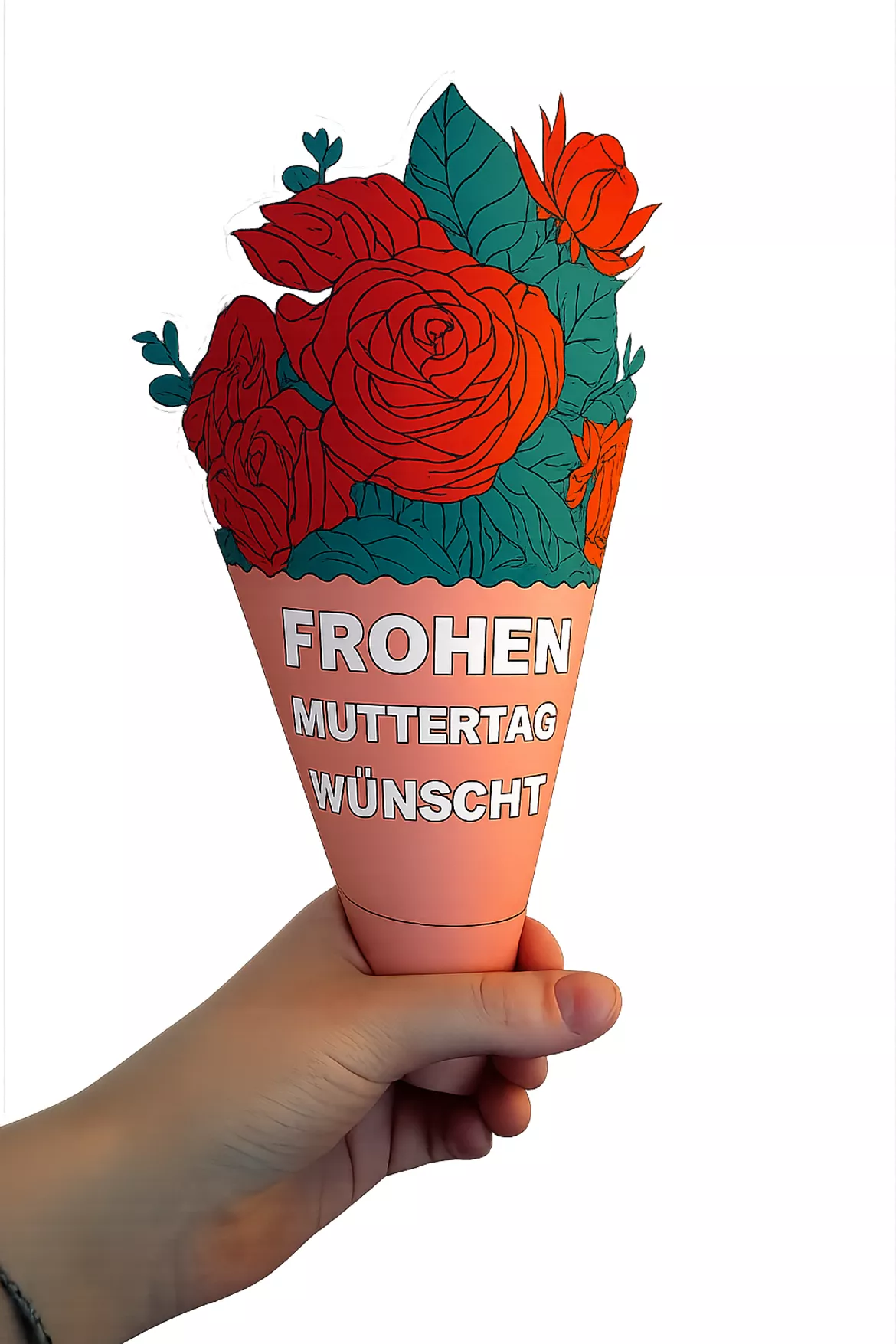 Bild in der Beschreibung des Unterrichtsmaterials Muttertags-Blumenstrauß 🌸 💐 zum Basteln für einen besonderen Menschen von Die klugen Rabauken #1