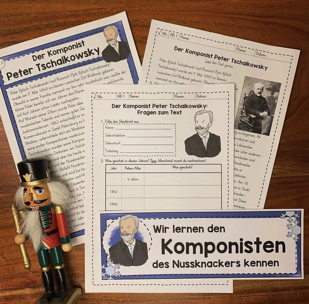Bild in der Beschreibung des Unterrichtsmaterials "Der Nussknacker": Komplette Unterrichtsreihe für die Grundschule von allerlei_fuer_die_schule #2