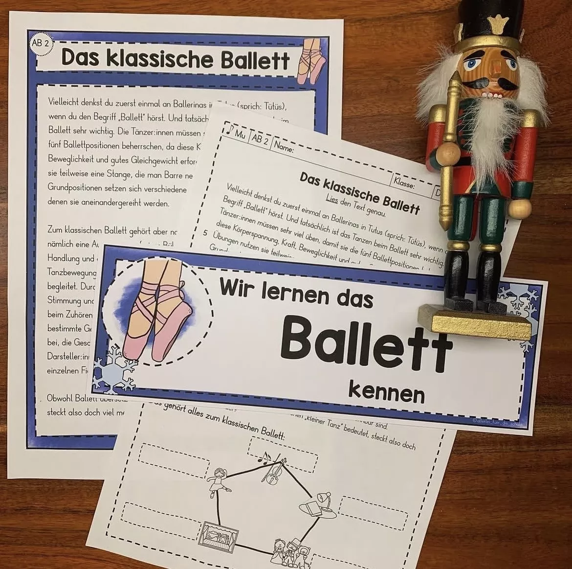 Bild in der Beschreibung des Unterrichtsmaterials "Der Nussknacker" - Arbeitsmaterial und differenziertes Flipbook zum Hintergrundwissen für die Grundschule von allerlei_fuer_die_schule #2
