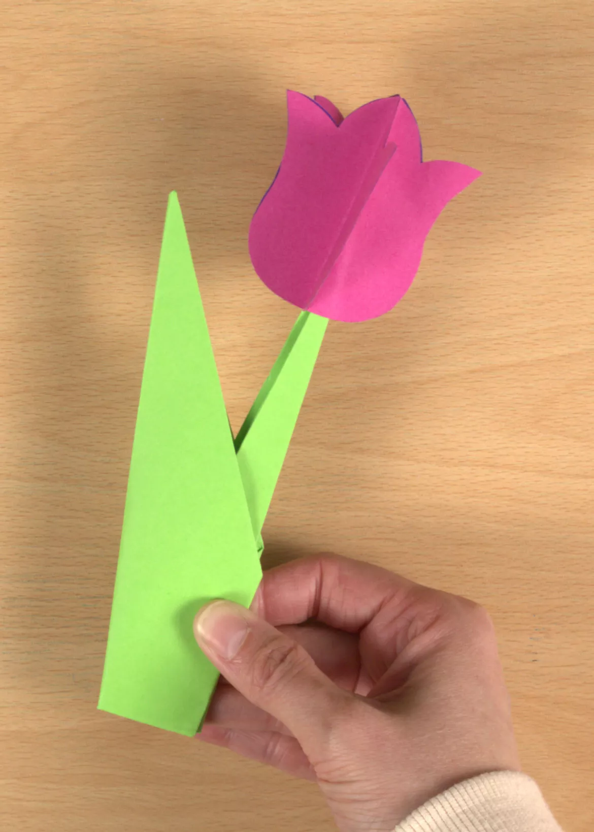 Bild in der Beschreibung des Unterrichtsmaterials Kunst Muttertag, Vatertag, Tulpen verschenken von Pinselpauker #1