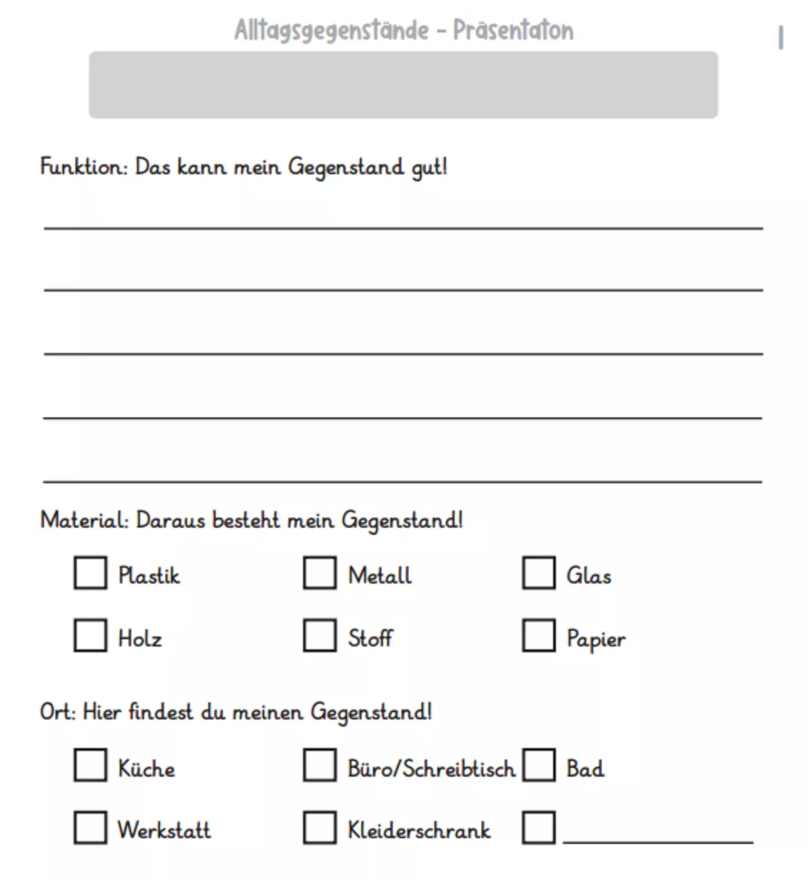 Bild in der Beschreibung des Unterrichtsmaterials Alltagsgegenstände im Sachunterricht (Präsentationen, Steckbrief, ABs und Flashcards) von abc shop #1