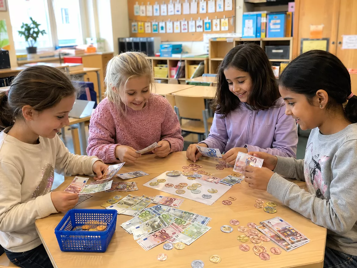 Bild in der Beschreibung des Unterrichtsmaterials Materialpaket: Euro - Unterrichtsreihe, UB-Stunde und Material von CarosClass #1