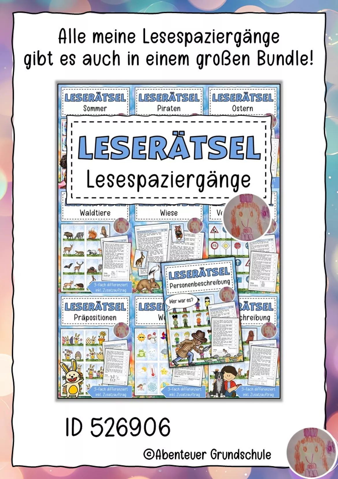 Bild in der Beschreibung des Unterrichtsmaterials Lesespaziergang Mittelalter von Abenteuer Grundschule #2