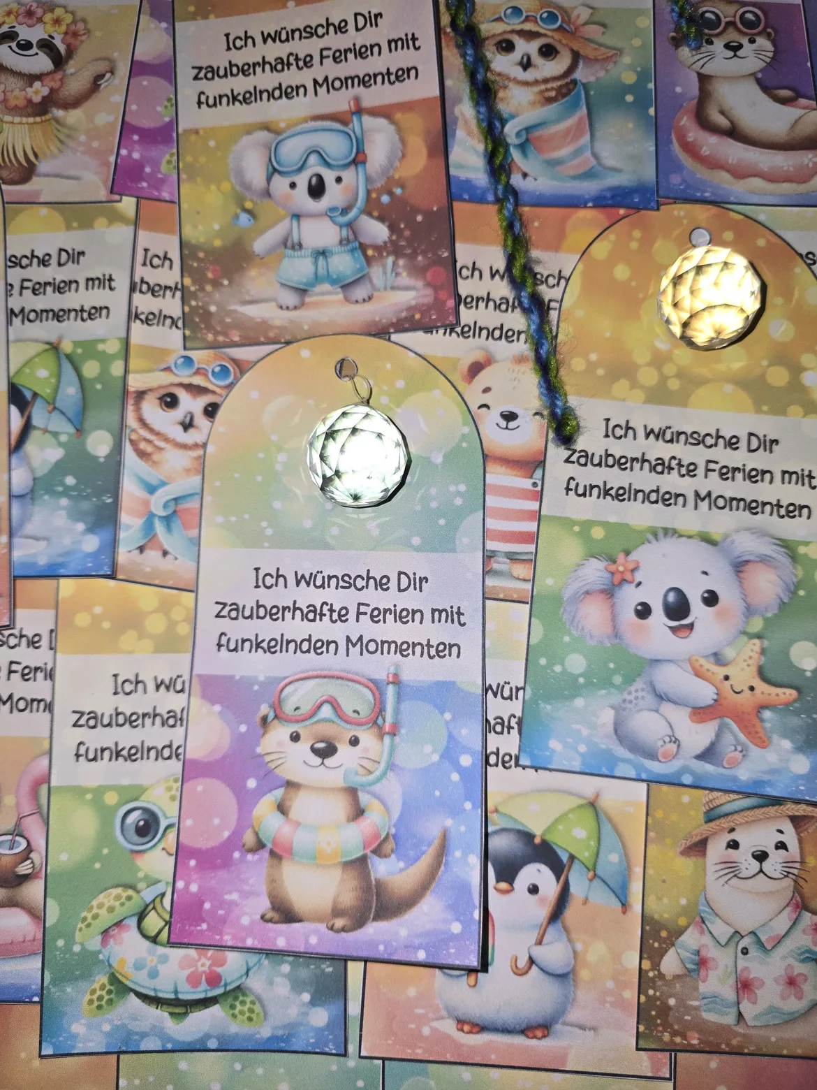 Bild in der Beschreibung des Unterrichtsmaterials Feriengrüße Sonnenfänger Sommerferien von Abenteuer Grundschule #1